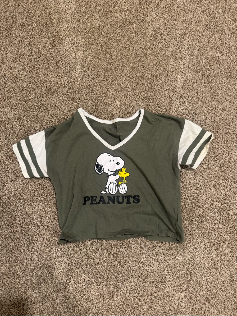 Peanuts Snoopy Crop Short Sleeve